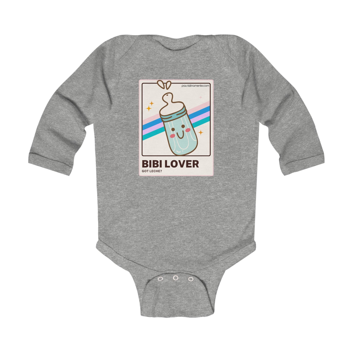 Bibi lover Blue - Infant Long Sleeve Bodysuit