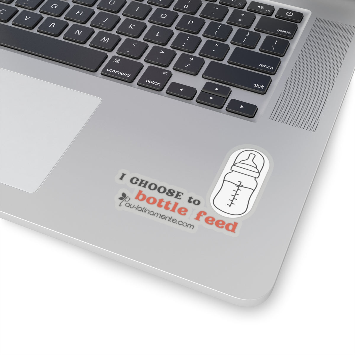 I choose to bottlefeed (bright orange) - Kiss-Cut Stickers