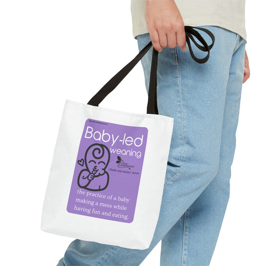 Baby-led weaning Tote Bag Purple (AOP)