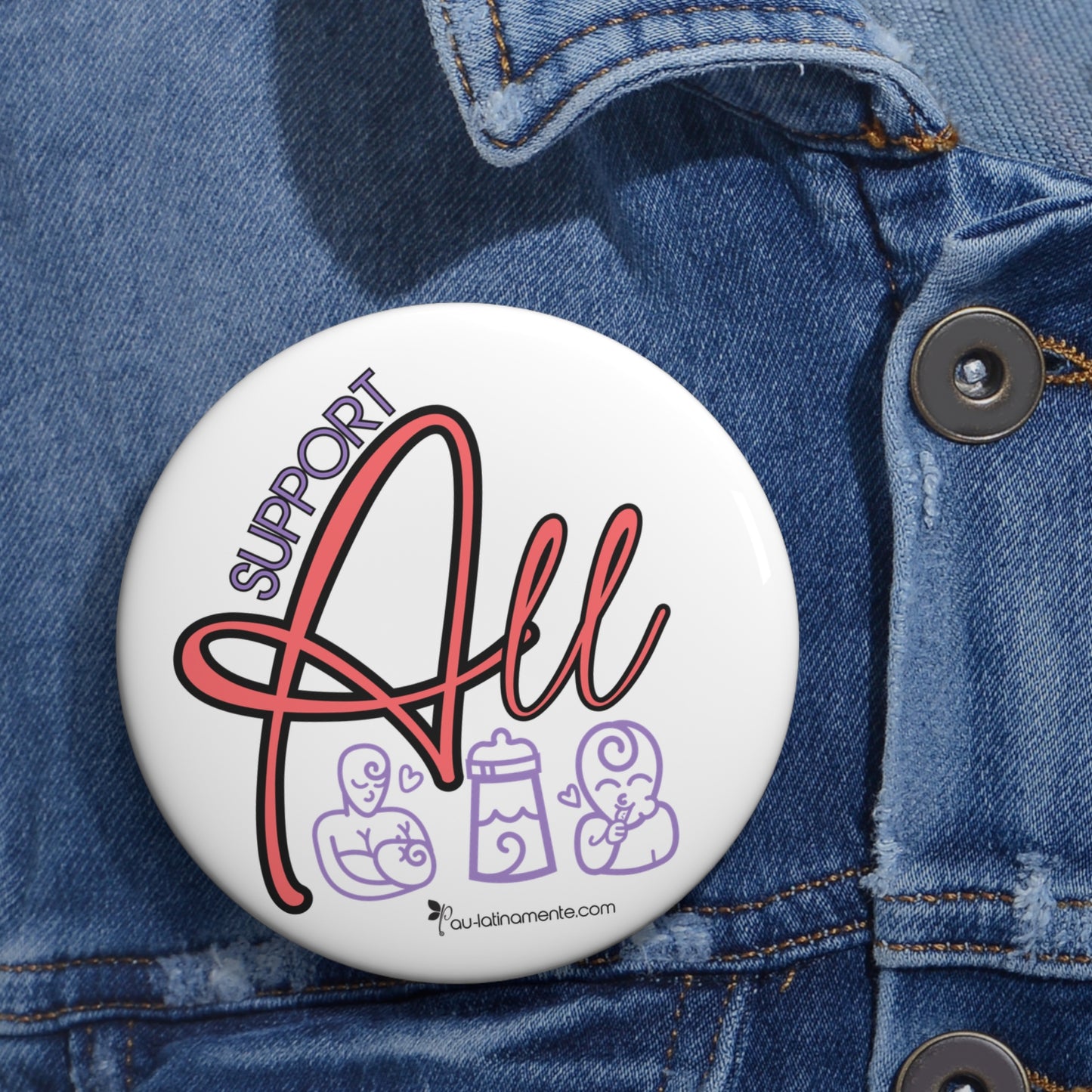 Support All Feeding Custom Pin Buttons