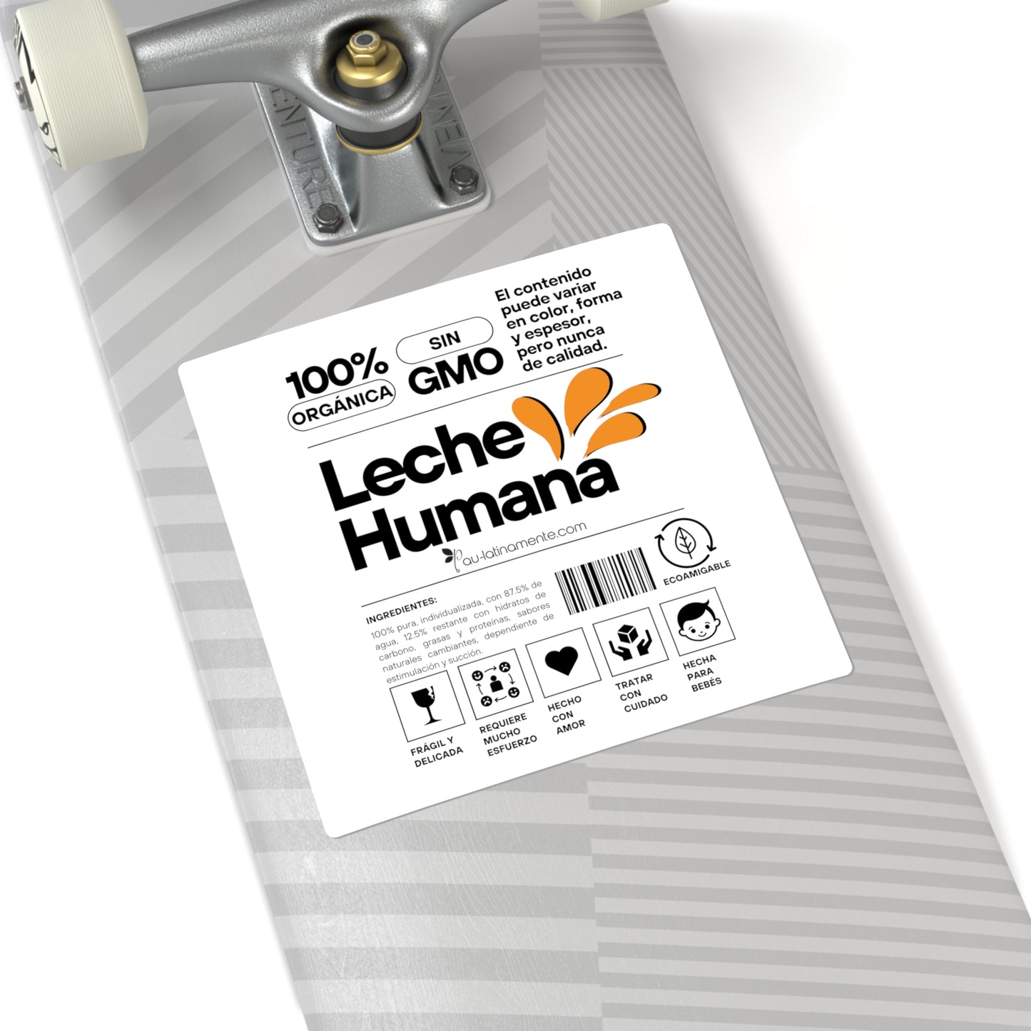 Etiqueta Leche Humana - Square Stickers