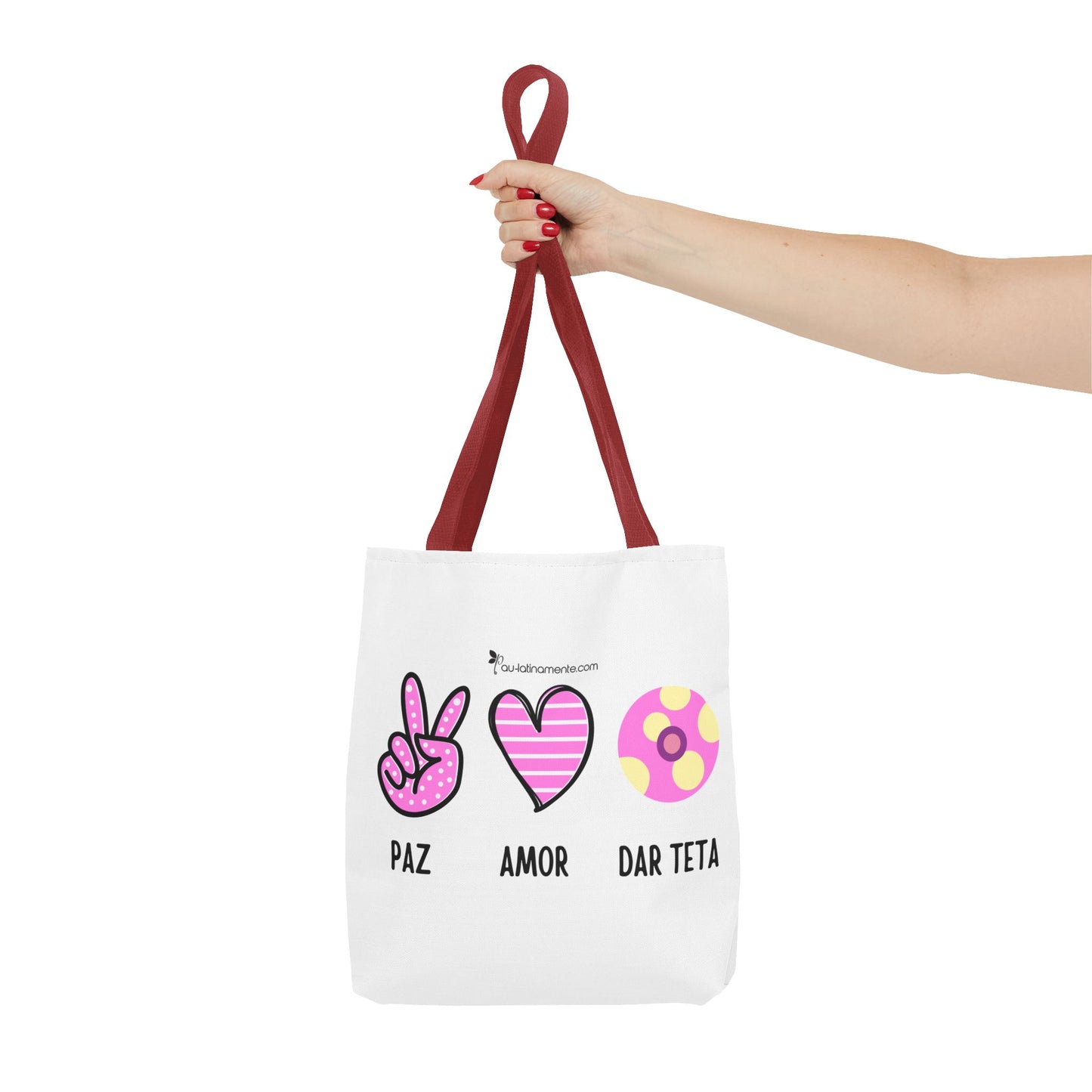Paz, Amor, Dar Teta - Tote Bag (AOP)