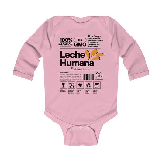 Etiquete Leche Humana - Infant Long Sleeve Bodysuit