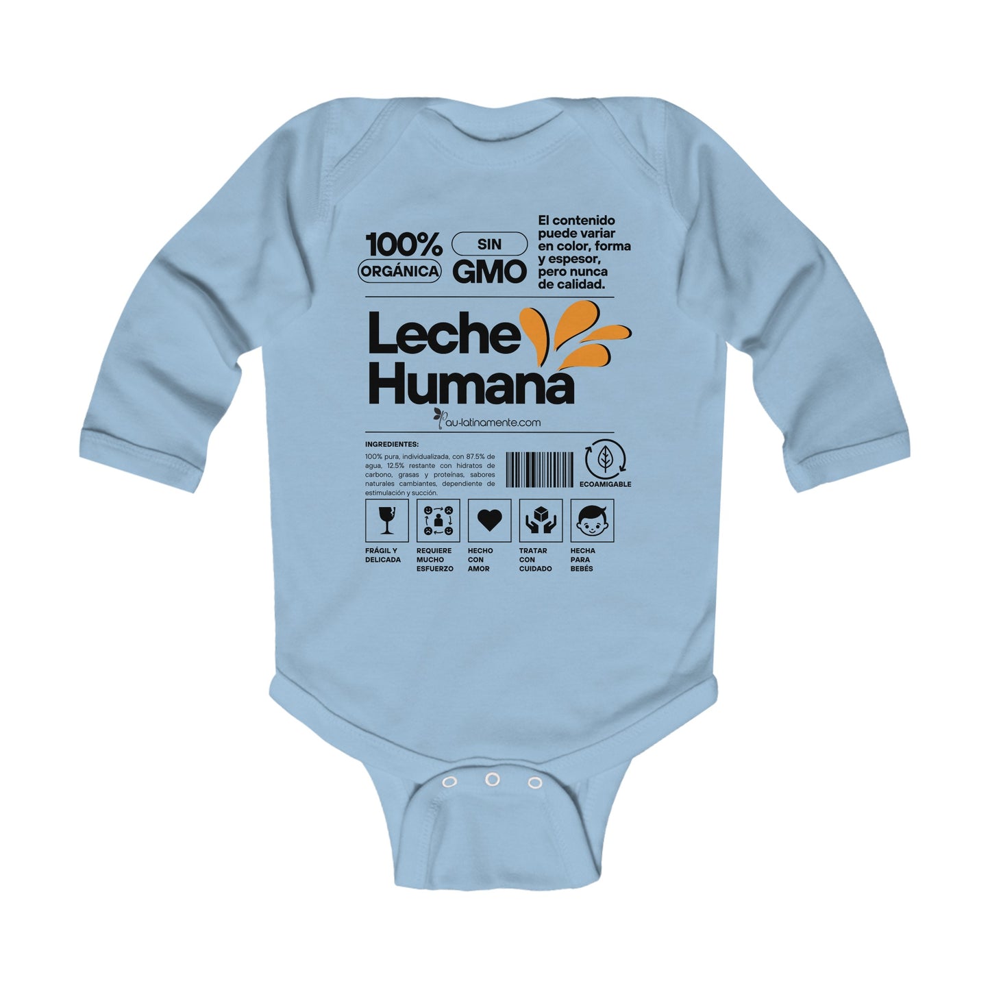 Etiquete Leche Humana - Infant Long Sleeve Bodysuit