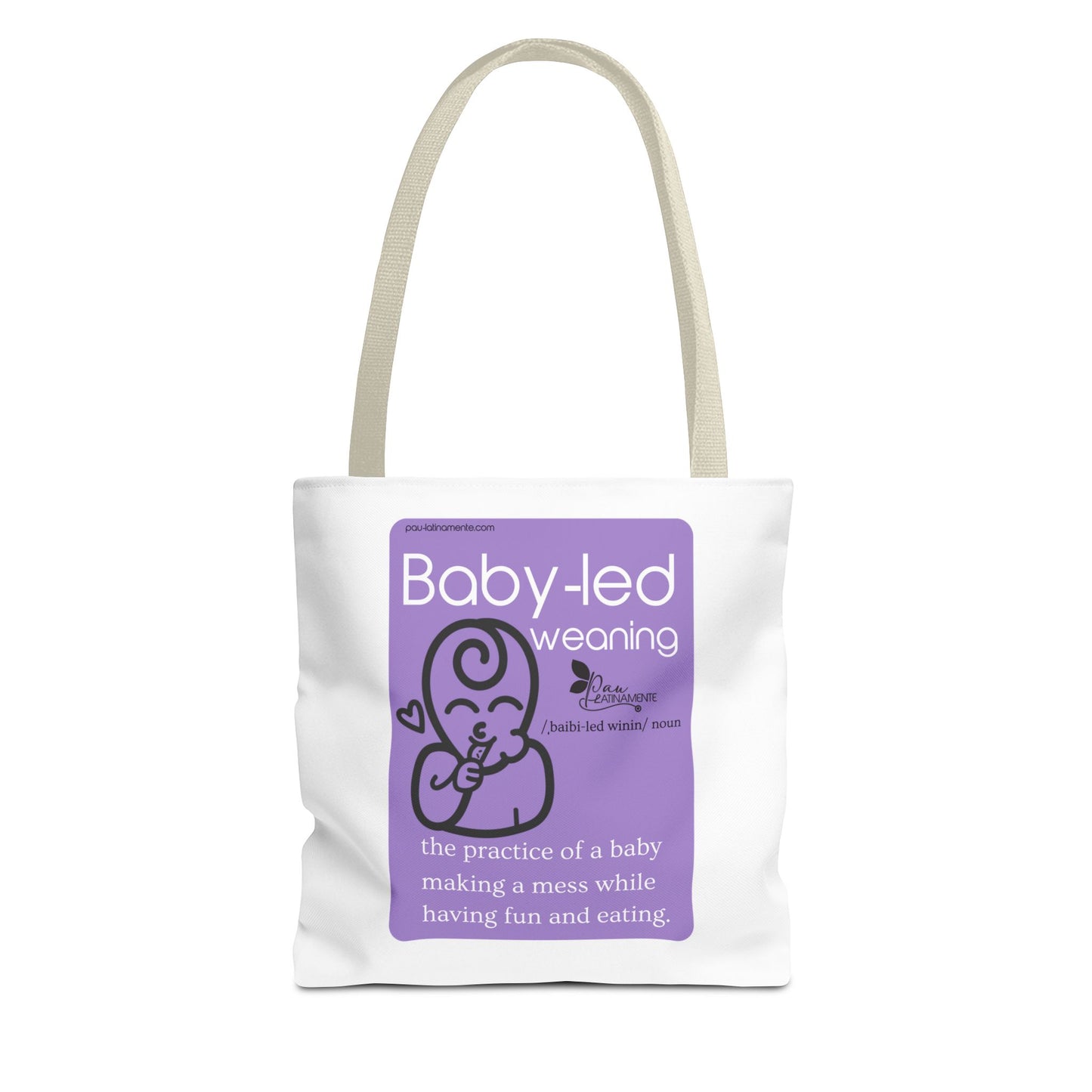 Baby-led weaning Tote Bag Purple (AOP)