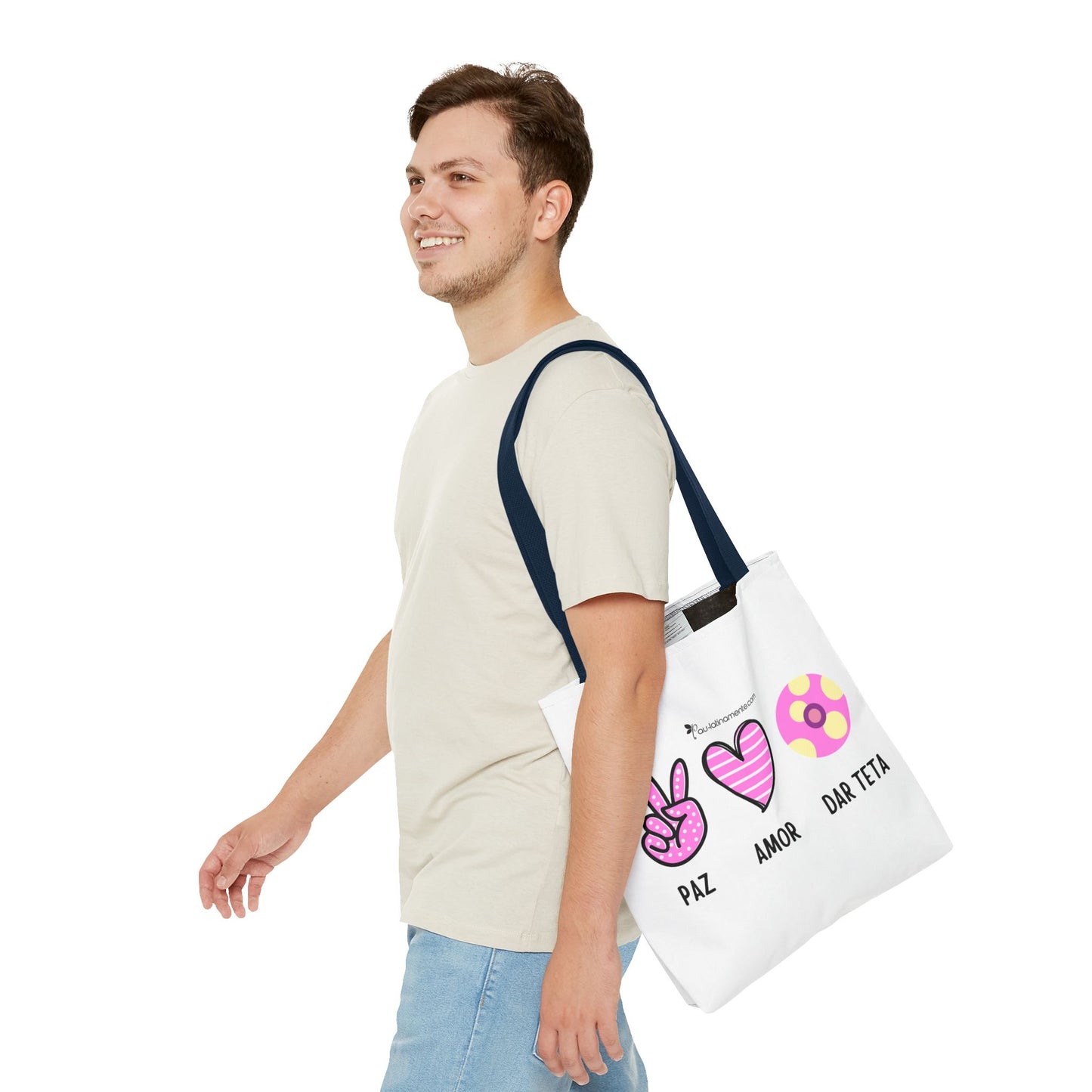 Paz, Amor, Dar Teta - Tote Bag (AOP)