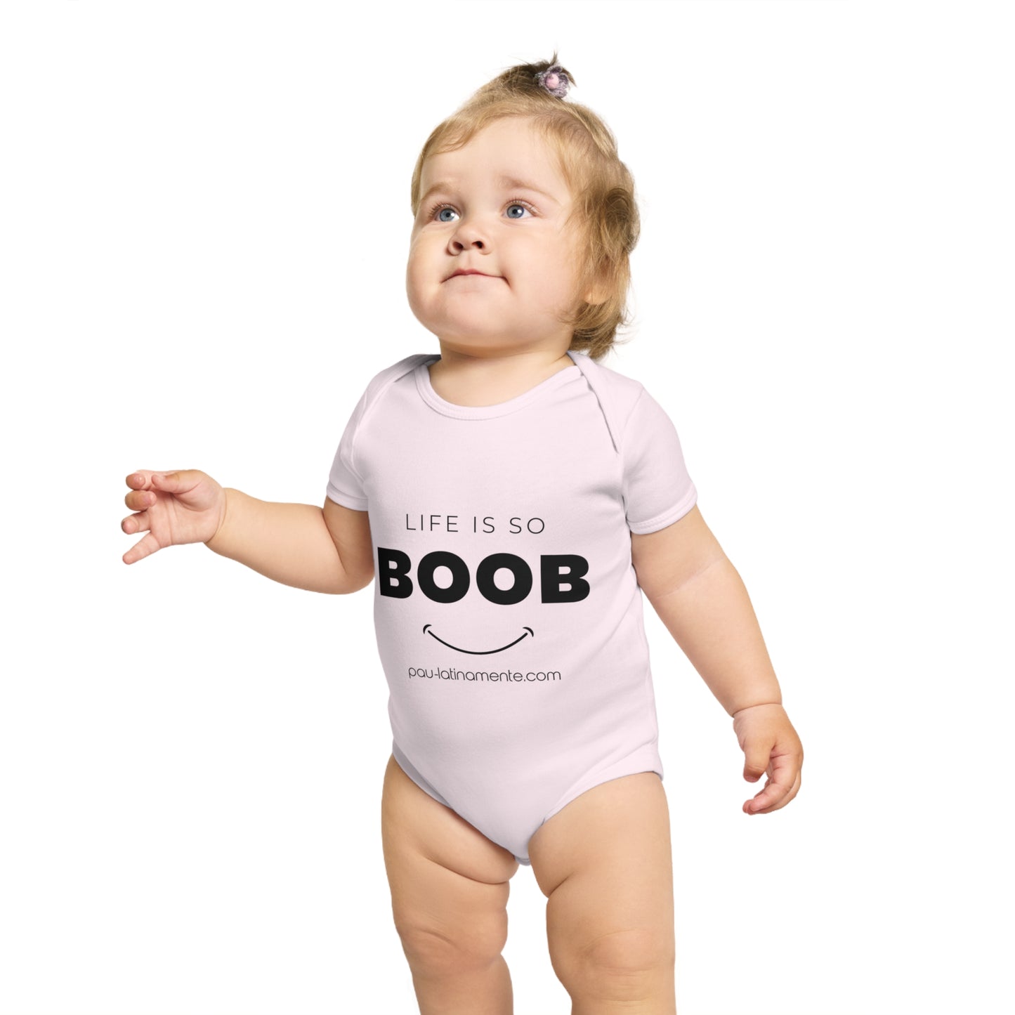 Life is so BOOB - Short Sleeve Baby Bodysuit