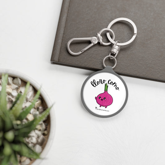 Lloro como cebolla - Keyring Tag